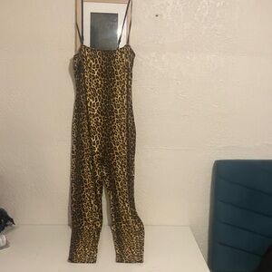 Forever 21 Animal Print Jumpsuit